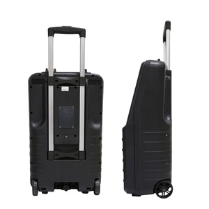 Machine de karaoké intelligente à écran tactile avec barre de transport pour haut-parleur, système de karaoké tout-en-un pour usage extérieur et domestique, 2 microphones - Product Image 3