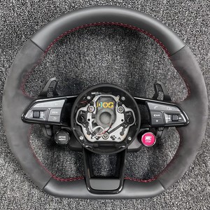 <span class=keywords><strong>Volant</strong></span> de course sport en fibre de carbone avec grandes palettes de changement de vitesse et bouton de démarrage du <span class=keywords><strong>moteur</strong></span> pour <span class=keywords><strong>Audi</strong></span> RS S Series A3 <span class=keywords><strong>A4</strong></span> A5 Q5 DOS - Product Image 5