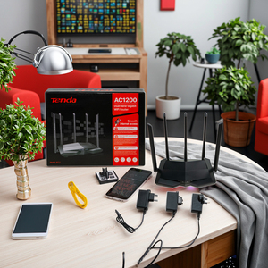 Tenda AC11 AC1200 Dual Band <span class=keywords><strong>Router</strong></span> kết thúc Wifi chiến tranh Nhà tường lửa đầy đủ cổng Gigabit tách kênh Hòa Bình trực tuyến chơi game - Product Image 1