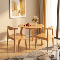 Table à manger moderne en bois massif, style nordique minimaliste, pour cuisine, café, restaurant, maison, balcon, table de loisirs, table basse, ensemble OEM ODM