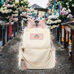 Mochila de viaje impermeable de cuero genuino estilo vintage para portátil con cierre de cremallera unisex - Product Image 3