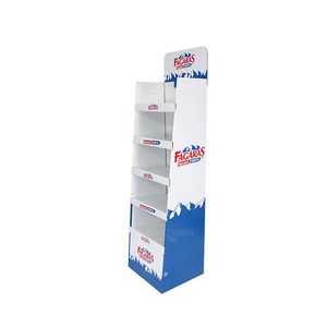 Custom Cardboard <span class=keywords><strong>Display</strong></span> <span class=keywords><strong>Rack</strong></span> Stand Floor <span class=keywords><strong>Display</strong></span> Stand para bebidas Drink <span class=keywords><strong>Display</strong></span> Stand varejo para negócios de supermercado - Product Image 3