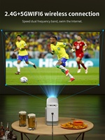 Proyector de Juegos Portátil Mini Inalámbrico WiFi para Niños, Original de Fábrica, con Pantalla LCD, Compatible con 4K, WiFi Inteligente con Función de Espejo