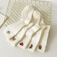 Chaussettes en coton jacquard personnalisées pour femmes, motif léopard, écologiques, chaussettes mi-mollet pour jeunes et adultes, mode automne, vente en gros