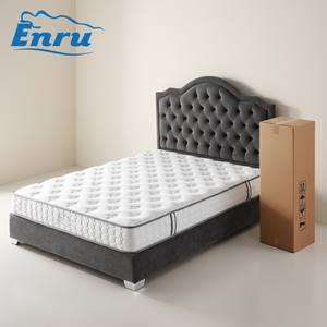 Colchón de Muelles Ensacados de Alta Calidad con <span class=keywords><strong>Espuma</strong></span> de Látex de Alta Densidad, Comprimido y Enrollado, de 12 Pulgadas, para Uso Moderno en Apartamentos, Hogares y Hoteles - Product Image 3