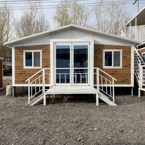 Maisons conteneurs pliables portables en acier préfabriquées extensibles de 20 et 40 pieds, petites maisons conteneurs mobiles, bureaux et villas pliantes à prix abordable - Product Image 3