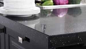 Guangdong Factory Direct Sales Artificial Black Galaxy <strong>Quartz</strong> Black <strong>Quartz</strong> Countertop Slabs <strong>Sparkling</strong> Black Star Black <strong>Quartz</strong>