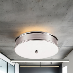 Plafonnier rond contemporain à base métallique, montage en surface, éclairage intérieur pour la maison et l'hôtel - Product Image 2