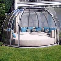 Tente dôme à bulles préfabriquée Shaneok Maisons en dôme en polycarbonate transparent de conception moderne maison de camping maison de glamping