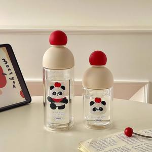 Tasse en verre à double paroi Panda 220 ml 330 ml, résistante à la chaleur, en borosilicate de haute qualité, design cartoon, pour le bureau ou comme cadeau - Product Image 2