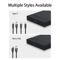 USB 3.1 disco rigido HDD custodia esterna 2.5 pollici SATA scatola disco Mobile SSD custodia per Laptop disco rigido Hdd Caddy per Windows/Mac