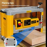 Raboteuse de table électrique portable multifonctionnelle de 13 pouces pour le travail du bois