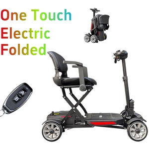 Ultra Light <b>Remote</b> <b>Control</b> One Touch FoldableMobility Scooter 270W Brush-less Motor Foldable 4 Wheel Electric Scooter for Senior - Product Image 1