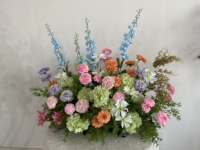 Arche florale en soie véritable rose pour décoration de mariage, arrangement floral pour scène, grand fond, accessoires de vitrine