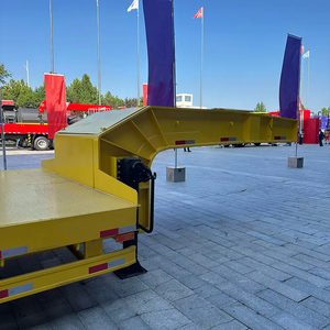 Remolque de plataforma baja hidráulica de 1-2 toneladas para trabajo pesado con cuello de cisne, 12.5x2.5x1.5m, Shandong Fengniao - Product Image 6