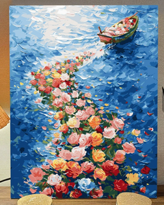 Décoration d'intérieur : <span class=keywords><strong>Peinture</strong></span> <span class=keywords><strong>acrylique</strong></span> <span class=keywords><strong>tournesol</strong></span> peinte <span class=keywords><strong>à</strong></span> la main, thème floral style européen, <span class=keywords><strong>peinture</strong></span> par numéros facile <span class=keywords><strong>à</strong></span> réaliser soi-même - Product Image 6