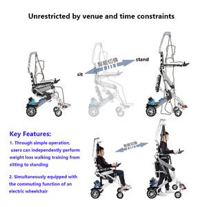 Plantari per adulti stampelle per terapia fisica e riabilitazione da infarto cerebrale deambulatore - Product Image 5