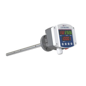 เครื่องวัดการไหลของอากาศในท่อ จอแสดงผล LCD เครื่องส่งสัญญาณความเร็วลม RS485 เครื่องมือวัดปริมาณอากาศสำหรับระบบระบายอากาศ - Product Image 1