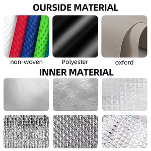 Tas Makan Siang Piknik Camping Lipat Kapasitas Besar Khusus, Tas Pendingin Keranjang Terisolasi Portabel Berguna dengan Logo - Product Image 5