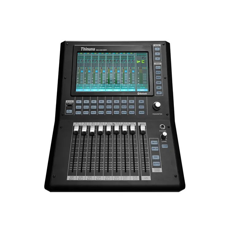 Thinuna MX-D20-WIFI 9-дюймовый сенсорный экран 20-канальный профессиональный аудио видео Освещение USB рекордер WiFi управление цифровой микшер
