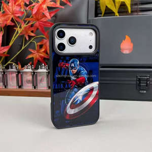 <span class=keywords><strong>Coque</strong></span> de téléphone <span class=keywords><strong>Marvel</strong></span> au design personnalisé créatif pour <span class=keywords><strong>iPhone</strong></span> 17 16 15 <span class=keywords><strong>Pro</strong></span> Max, étui antichoc pour téléphone 14 13 12 Captain America - Product Image 3