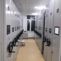 Système d'étagères mobiles compactes personnalisées en direct d'usine, fabricant d'étagères d'archives mobiles en acier laminé à froid OEM