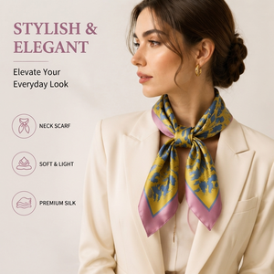 Pañuelo de Chifón de Seda con Estampado Personalizado, Cualquier Tamaño, Diseño Personalizado, Pañuelo Ligero de Lujo para el Cuello, Accesorio de Moda para Mujer, OEM - Product Image 2