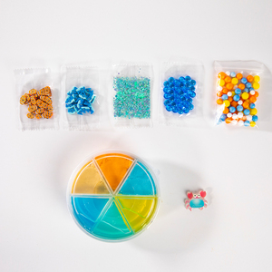 Custom logo Kids Diy Ocean Crystal Putty Sensory Play Gift <b>Slime</b> Moving Sand Homemade Toys with Beads Fish Accessories - Product Image 5