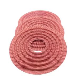 ชิ้นส่วนประกอบลำโพงเสียง สีแดง แบบสองชั้น พร้อมตาข่ายสีขาว - Product Image 1