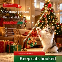 Jouet interactif en peluche pour chat, baguette de chat avec clochette, anti-ennui, pour le développement de l'intelligence des chats, cadeau pour usage intérieur