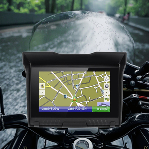 Sistema de navegación GPS con pantalla táctil impermeable negra con visor de fotos para motocicletas 1 año de garantía y mapa <span class=keywords><strong>IGO</strong></span> - Product Image 2