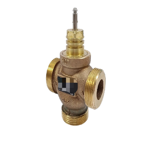 صمام ثلاثي الاتجاهات PLC 065Z0156 بضغط PN16 وقطر DN20 وتدفق Kvs 63 متر مكعب/ساعة مع وحدة تحكم مبرمجة - Product Image 1