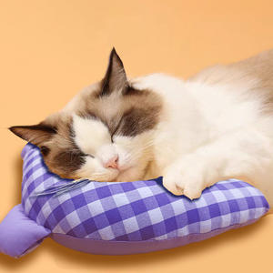 U-förmiges Haustier-Nacken kissen für kleine Hunde und Innen katzen Beruhigende Schlaf verbesserung mit dem Außenbereich Keine Bewertungen - Product Image 5