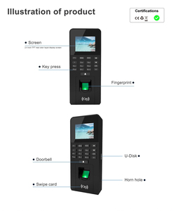 Escáner de Huellas Dactilares Biométrico Independiente EBKN, Sistema de Control de Acceso por Huella Dactilar, Máquina de Control de Asistencia con SDK Gratuito - Product Image 6