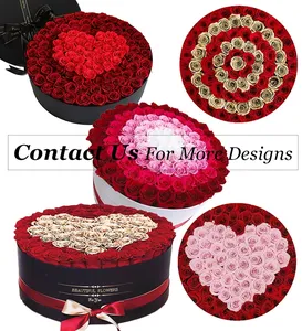 Ukiqueen conjunto de presentes de luxo, 2022, vermelho, preto, floral, decoração com tampa