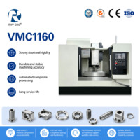 Centre d'usinage vertical robuste VMC1160, fraiseuse haute rigidité, haute précision SYNTEC/Mitsubishi BT40 24T ATC 0,005 mm