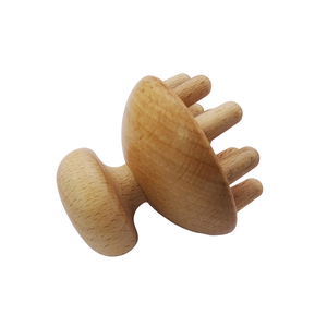 Forma de hongo de madera Gua Sha Terapia Masaje Guasha Herramienta Drenaje linfático Alivio de la tensión muscular para uso de cuerpo completo - Product Image 4