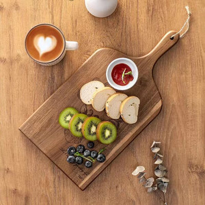 Solid Wood Steak Board Rectangle Durable Home Party Use - Product Image 1