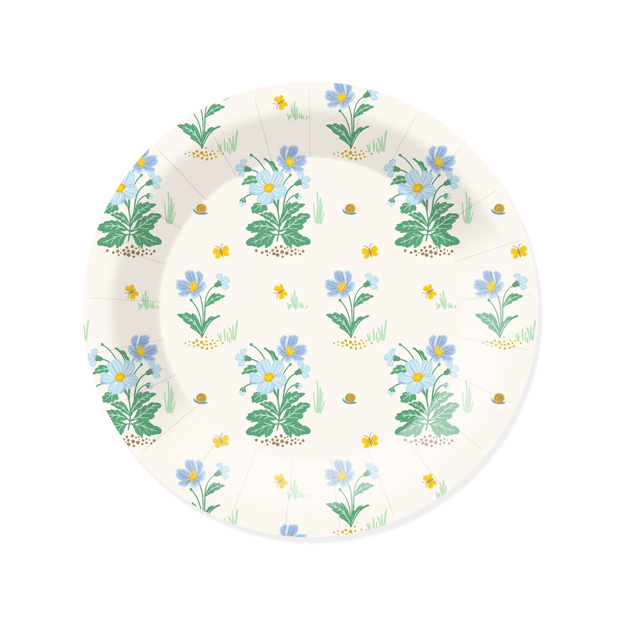 Plato de papel de 9 pulgadas * 8 unidades