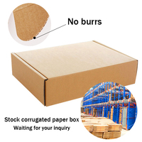 Boîte en carton ondulé en kraft avec impression CMJN sur mesure, boîte d'emballage pour petits cadeaux, boîte d'expédition postale express