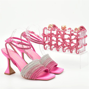 Banchetto tacchi alti <span class=keywords><strong>con</strong></span> tessuto trasparente borsetta graziose borse e <span class=keywords><strong>scarpe</strong></span> da <span class=keywords><strong>donna</strong></span> - Product Image 1