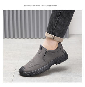 Nouvelles Chaussures de Sécurité Homme Printemps-Automne à Semelles Épaisses, Antidérapantes et Résistantes à l'Usure, Chaussures Chunky Décontractées pour le Travail en Extérieur - Product Image 2