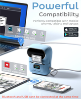Soldes Exceptionnelles : Imprimante Thermique Portable M110 de Poche pour Étiquettes et Codes-Barres – Mini Imprimante Thermique Sans Fil Portable