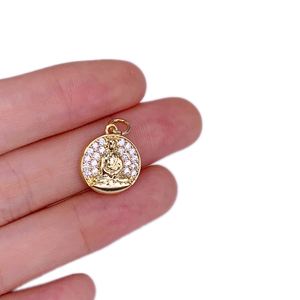 Mode amour maman ange cher lettre Zircon pendentif plaqué or collier accessoires pour femmes fabrication de bijoux - Product Image 5