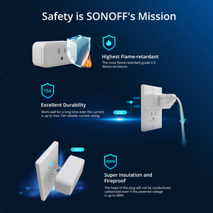 <span class=keywords><strong>Enchufe</strong></span> Inteligente WiFi S40 <span class=keywords><strong>SONOFF</strong></span> Lite Tipo B 15A, <span class=keywords><strong>Mini</strong></span> <span class=keywords><strong>Enchufe</strong></span> WiFi con Control Remoto por Voz a través de R5, Compatible con Alexa, Google y EWeLink - Product Image 3