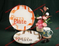 Ensemble de verrerie classique en opale avec bordure dentelée, compatible micro-ondes, assiettes, bols, tasses, bols à pizza personnalisables pour la maison et l'hôtellerie