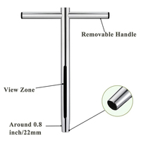 Sonde d'échantillonnage de sol de 36 pouces pour l'entretien des plantes Jardin Pelouse Ferme Kits de test de sol en acier inoxydable Sonde d'échantillonnage de sol