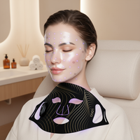 Masque facial LED pour les lèvres, thérapie par lumière infrarouge, thérapie photonique à main, logo personnalisé, silicone, lumière rouge
