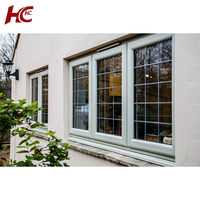 Diseño europeo UPVC Ventanas Doble acristalamiento Columpio PVC Ventana abatible Plástico Horizontal Moderno Apartamento Abatible A prueba de viento