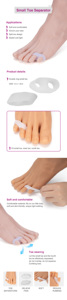 Separatore per Dita dei Piedi in Gel Morbido, Prodotto Leggero per la Cura delle Dita - Product Image 5
